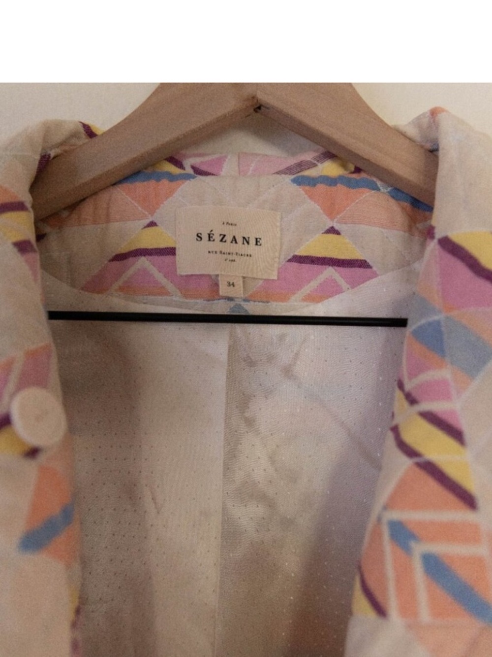 EUC Sezane Kalvin Coat RARE, Size 34 - Picture 4 of 5